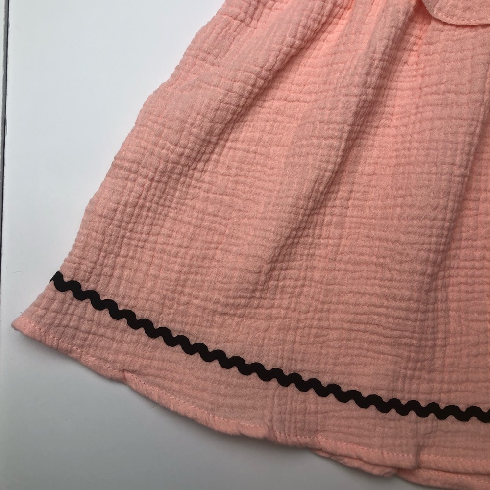 🌸 3T 🌸 Pink Embroidered Sleeveless Ruffle Dress - Picture 6 of 8